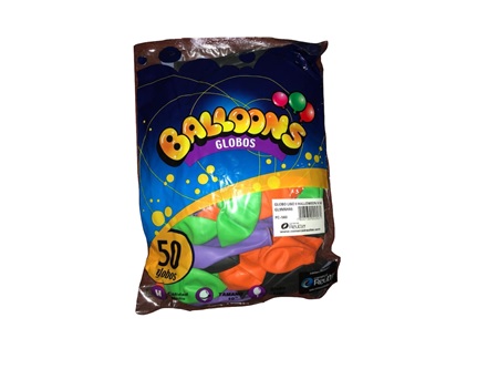 GLOBOS N. 9 LISO HALLOWENS X 50 UN