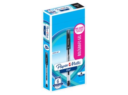  BOLIGRAFO GEL PUNTA FINA PAPER MATE ECONOMIC NEG 
