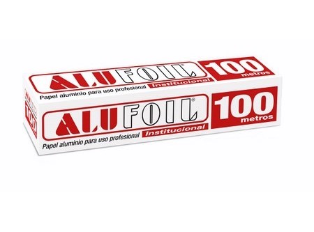 PAPEL ALUMINIO 30 X 100 MT INDUSTRIAL ALUFOIL