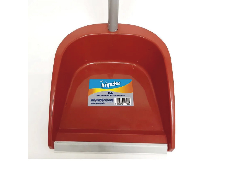  PALA ASEO PLAST. C/MANGO FIJO Y BANDA IMPEKE 