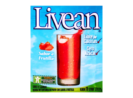  JUGO POLVO  7 GR LIVEAN X 10 UN S/AZ FRUTILLA 