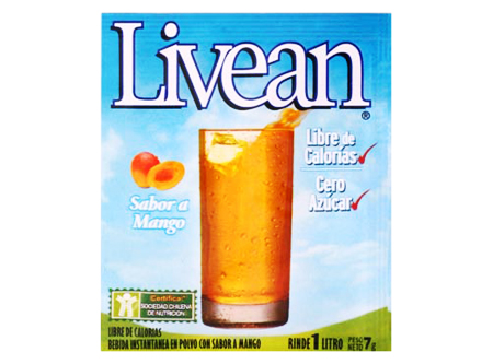  JUGO POLVO  7 GR LIVEAN X 10 UN S/AZ MANGO 