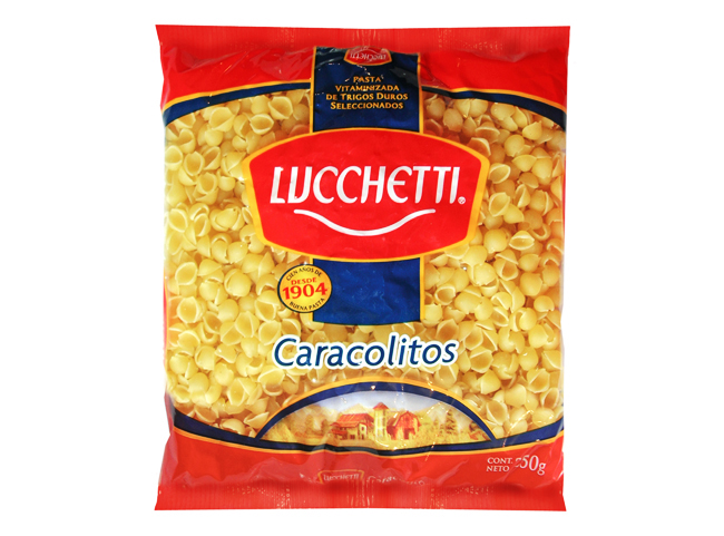  PASTA FIDEO 250 GR CARACOLITOS LUCCHETTI 