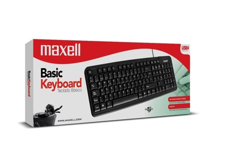  TECLADO MAXELL USB BASICO KB-90 NEGRO 