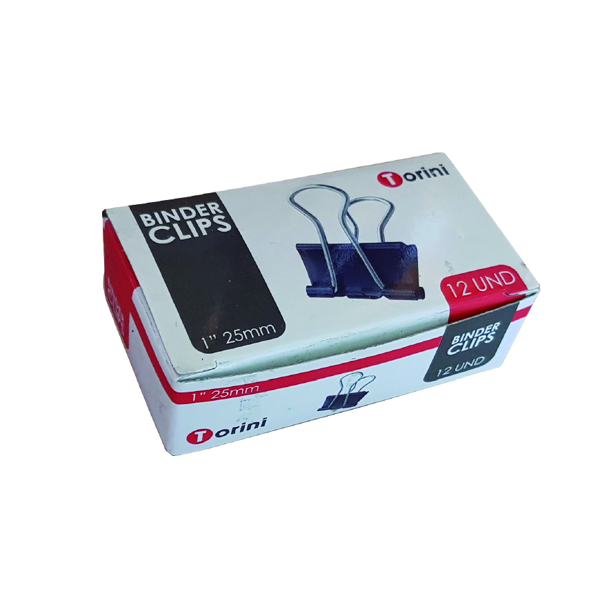  DOBLE CLIPS    1- 25MM X 12 UN TORINI 