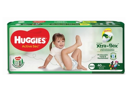  PANAL HUGGIES ACTIVSEC X 40 UN XXG 