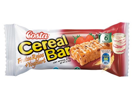 CEREAL BARRA COSTA FRUTOS ROJOS + YOGURT X 20 UDS
