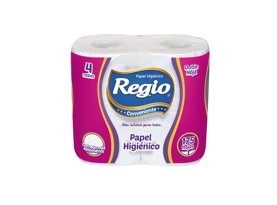  PAPEL HIG. 4 ROLLOS 20 MT. 175 HJ REGIO 