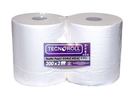  TOALLA PAPEL 2 ROLL. 200 MT. ECOLOGICA ECOROLL 