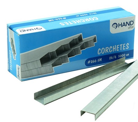  CORCHETES  26/ 6 DE 5000 PARA 20 HOJAS HAND 