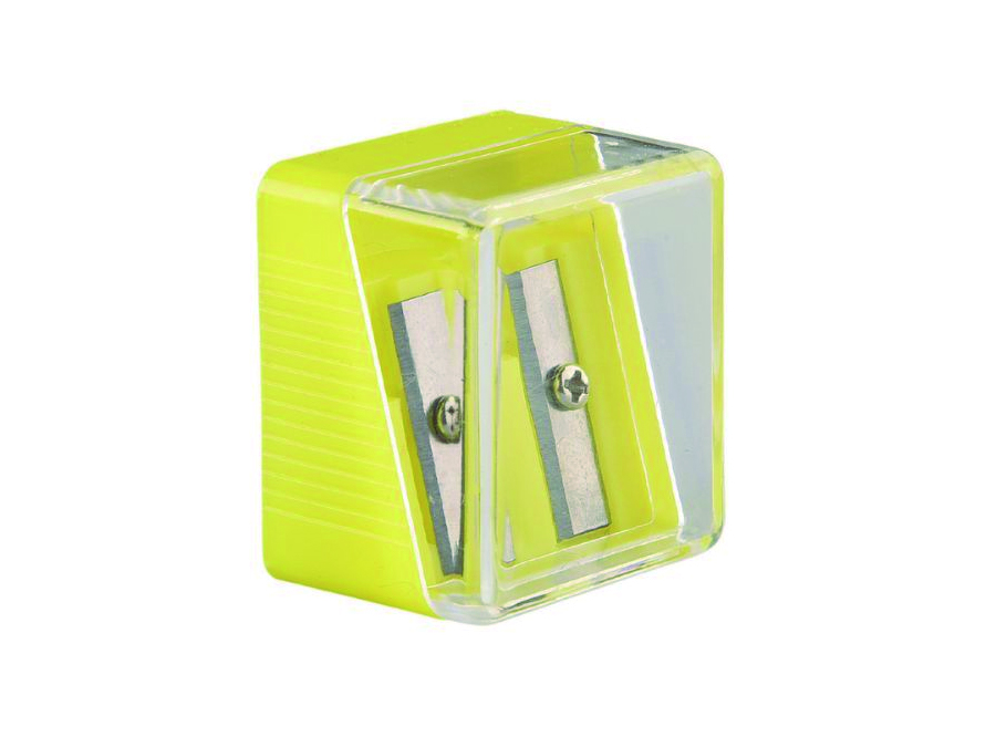  SACAPUNTAS PLAST.C/DEPOSITO DOBLE COLON 