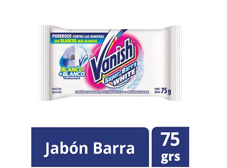  JABON BARRA ROPA 75 GR DP X 12 UN BLANCO VANISH 