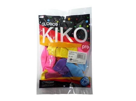 GLOBOS N. 9 LISO X 25 UN COL.SURTI KIKO