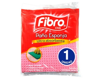 PANO ABSORB/ESPONJA X 1 FIBRO 17X18 MULTIUSO