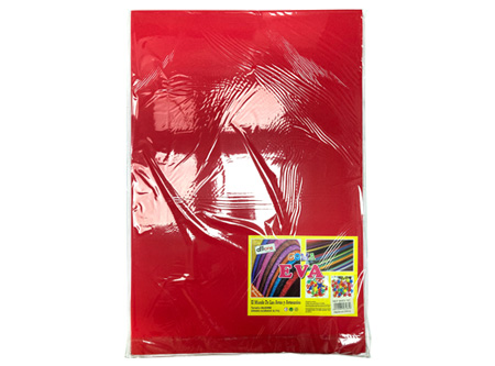  GOMA EVA 40X60 X 10 PLIEGOS ROJO OFFIONE 