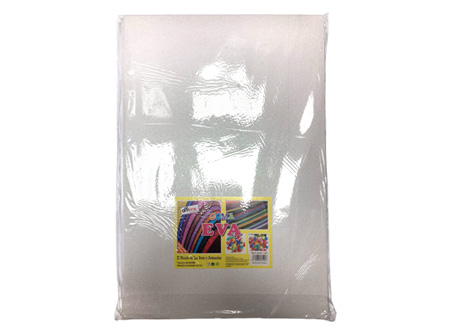  GOMA EVA 40X60 X 10 PLIEGOS GLITTER BLANCO 