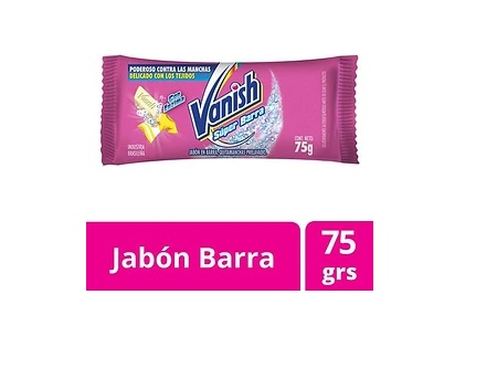  JABON BARRA ROPA 75 GR DP X 12 UN VANISH 