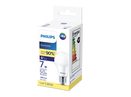  AMPOLLETA LED 7W E27 L.CALIDA ECOHOME PHILIPS 