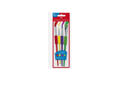  PINCEL SET 4 UND SOFT TOUCH PASTEL FABER CASTELL 
