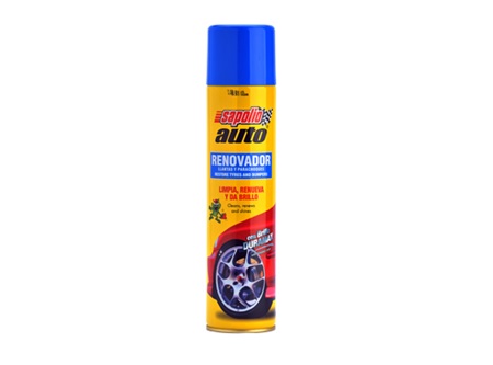 RENOVADOR DE GOMA P/AUTO SPRAY 360 ML SAPOLIO