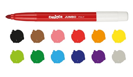  PLUMON 12 COL. CARIOCA JUMBO SUPER LAVABLE 