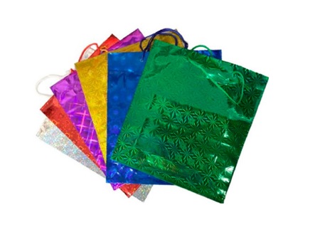 BOLSA REGALO BRILLANTE 27X23CM DPX12UN