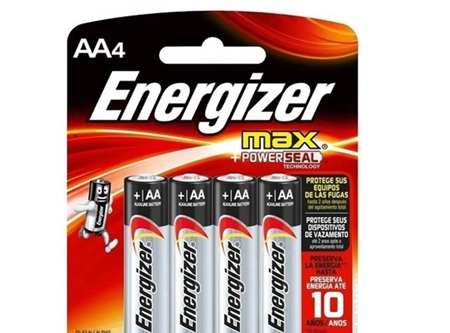  PILA ALCALINA AA X 4 UN. ENERGIZER MAX 