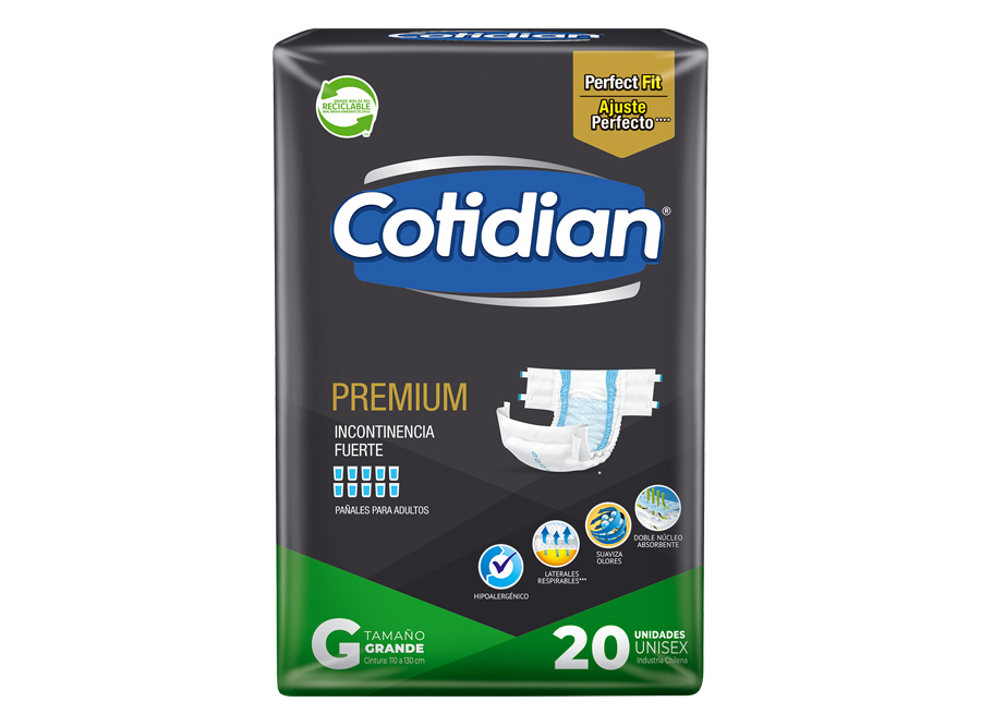  PANAL ADULTO X 20 UN COTIAN PREMIUM LISA GRANDE 
