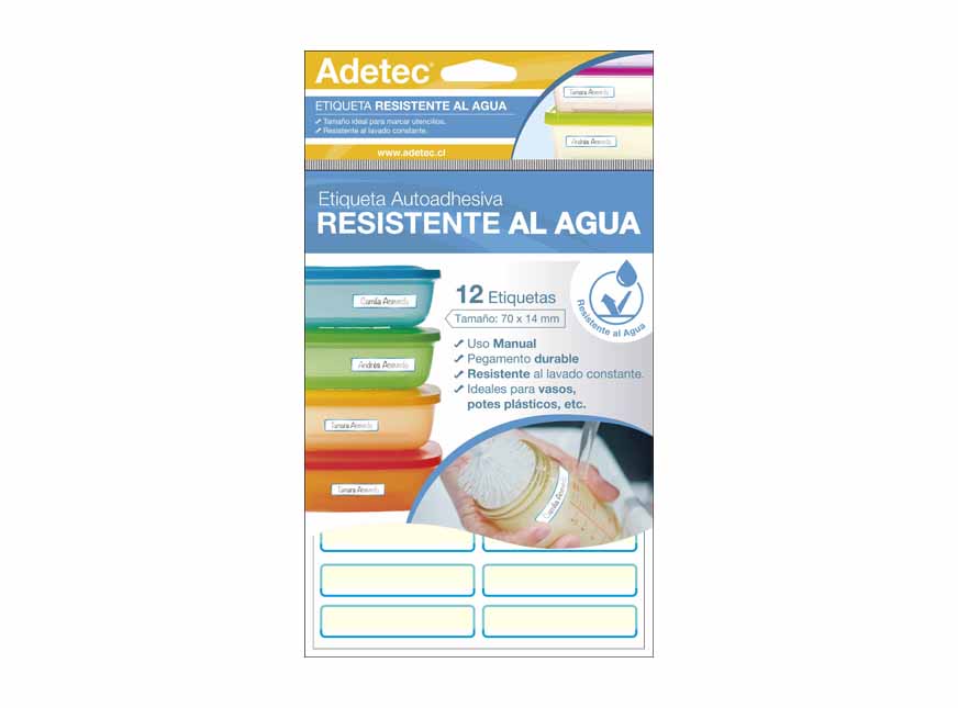  ETIQUETA ADH MANUAL LAVABLE 70X15 10 UN ADETEC 