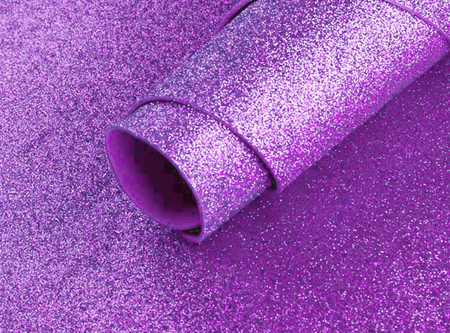  GOMA EVA 40X60 X 10 PLIEGOS VIOLETA C/GLITTER HAND 