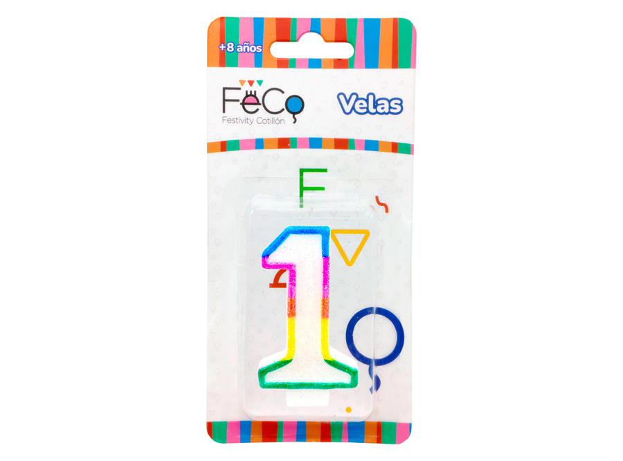  VELA CUMPLEA�OS N. 1 X 1 UN FIESTAMANIA 