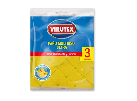 PANO MULTIUSO X 3 UN. 38 X 38 VIRUTEX