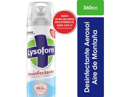  DESINFEC. A/SOL 360 CC A/BACT LYSOFORM MONTA�A 