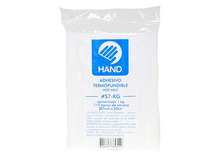  SILICONA BARRA  7MM X 20 CM X KILO HAND 