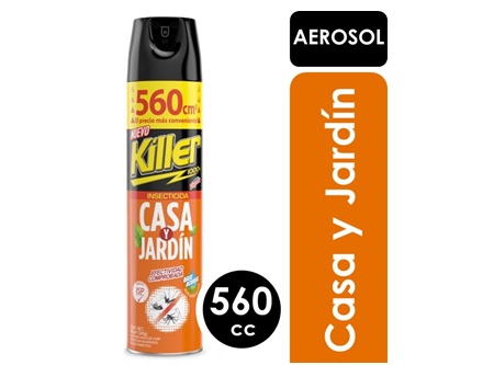 INSECTICIDA A/SOL 560CC KILLER CASA Y JARDIN