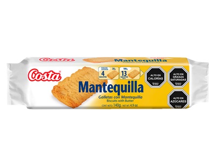 GALLETA COSTA 140 GR MANTEQUILLA