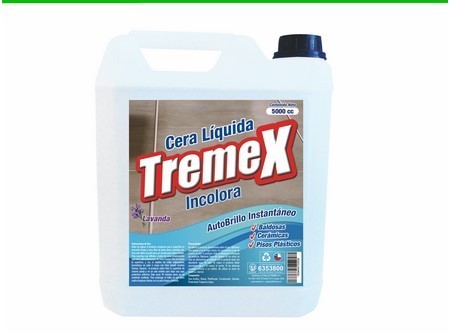 CERA LIQ. 5 LT. TREMEX AUTO BRILLO INCOLORA LAVAND