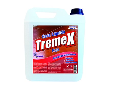 CERA LIQ. 5 LT. TREMEX AUTO BRILLO ROJA
